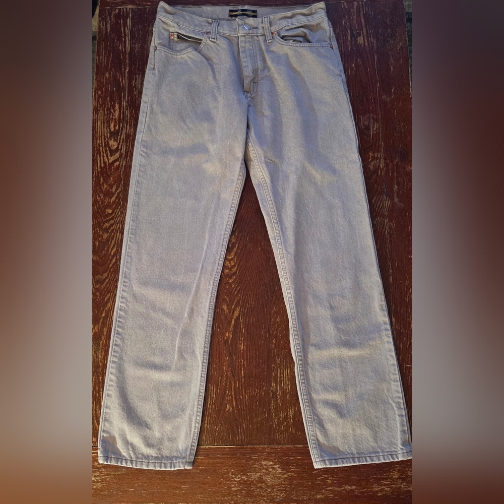 Lee Men's Light Gray Jeans 33x32